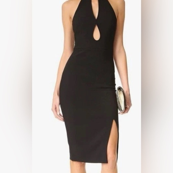 Elegant Black Halter Dress size 6 - Picture 1 of 4